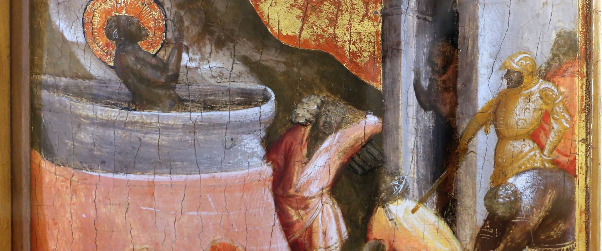 Arcangelo di cola da camerino, predella, 1430-35 ca. 05 martirio di san giovanni evangelista foto di Sailko